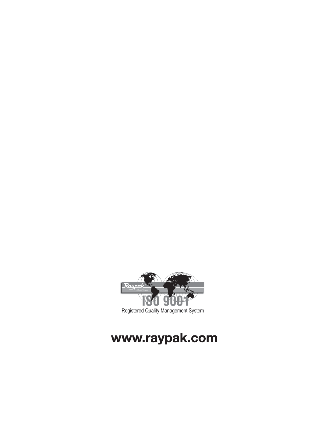 Raypak 1505, 2005, 1005 manual 