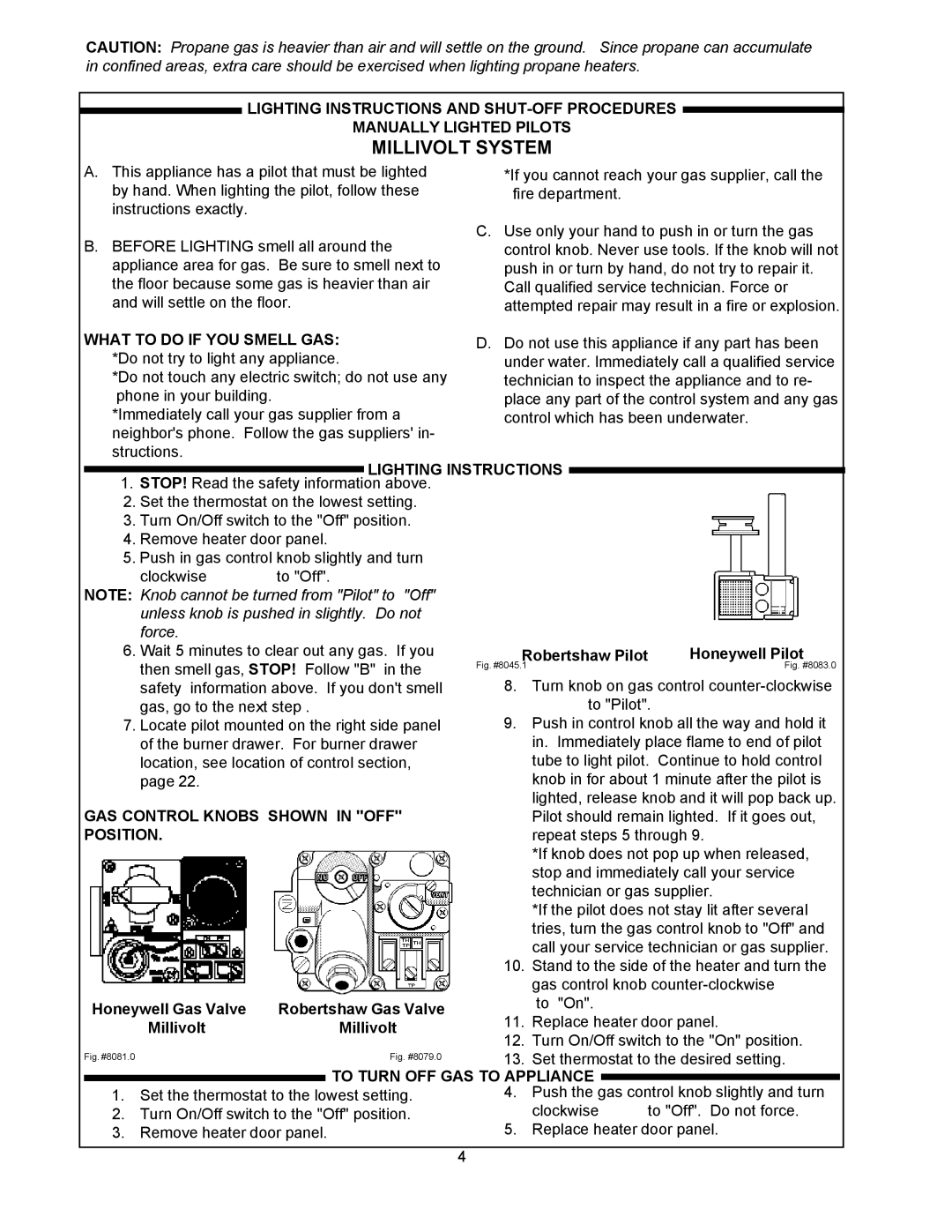 Raypak 155C installation instructions Millivolt System 