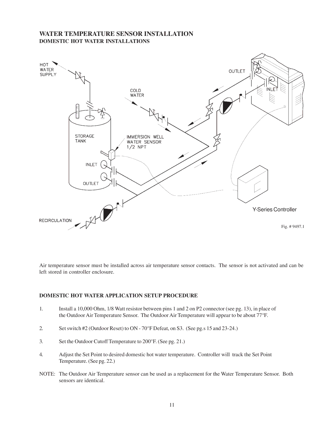 Raypak 240692 manual Domestic HOT Water Installations, Domestic HOT Water Application Setup Procedure 