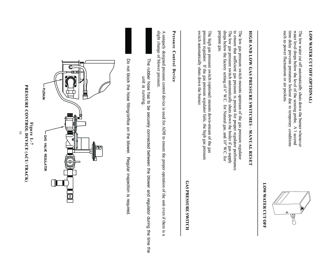 Raypak 750, 500, 1000 LOW Water CUT OFF Optional, GAS Pressure Switch, Pressure Control Device ACU-TRACK 