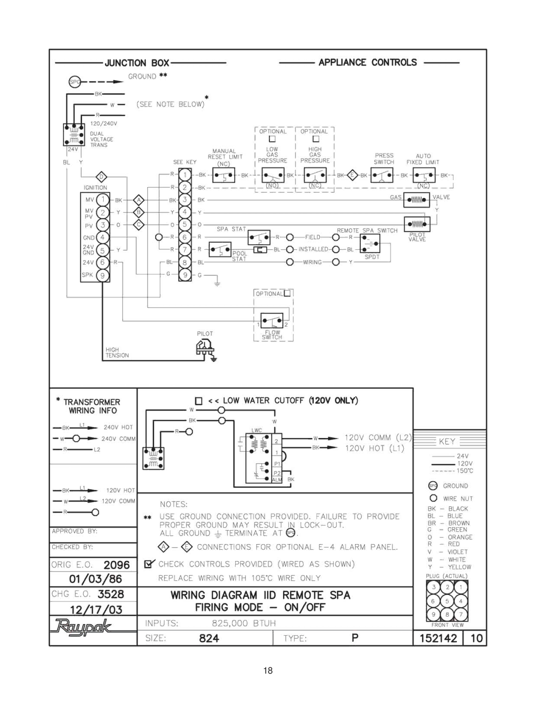 Raypak 514-824 manual 