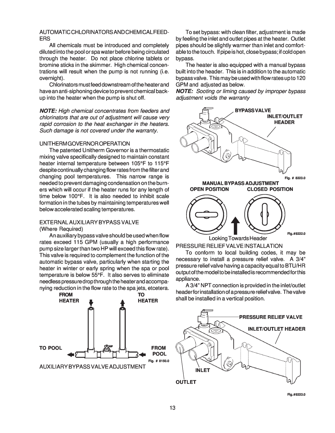 Raypak 514-824 manual Automaticchlorinatorsandchemicalfeed- Ers 