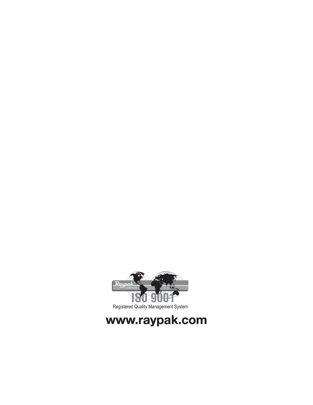 Raypak 752B, 652B manual 