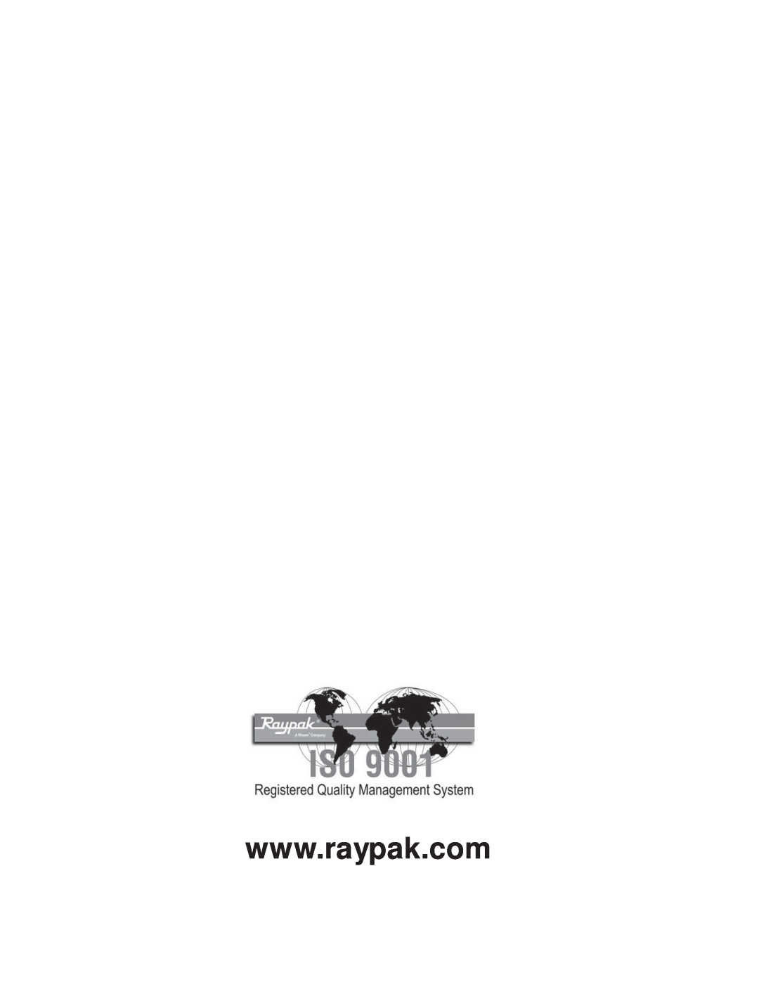 Raypak 825, 725, 330, 199 manual 