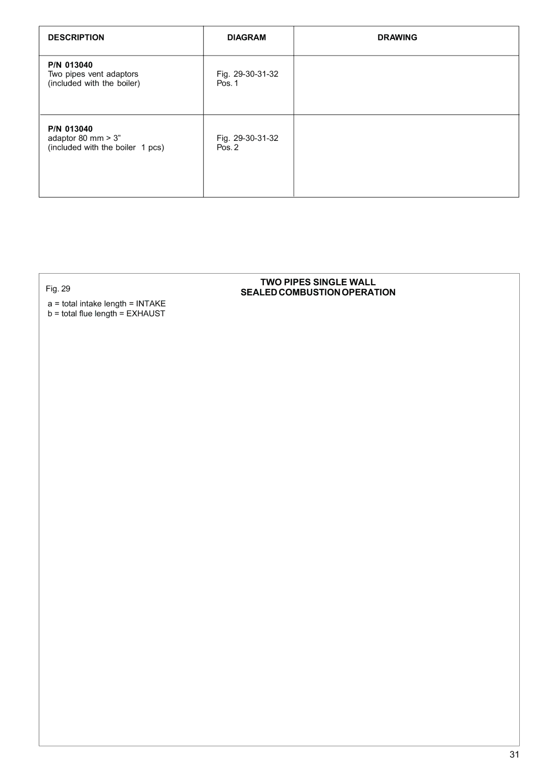 Raypak 120, 85 manual Description Diagram Drawing 