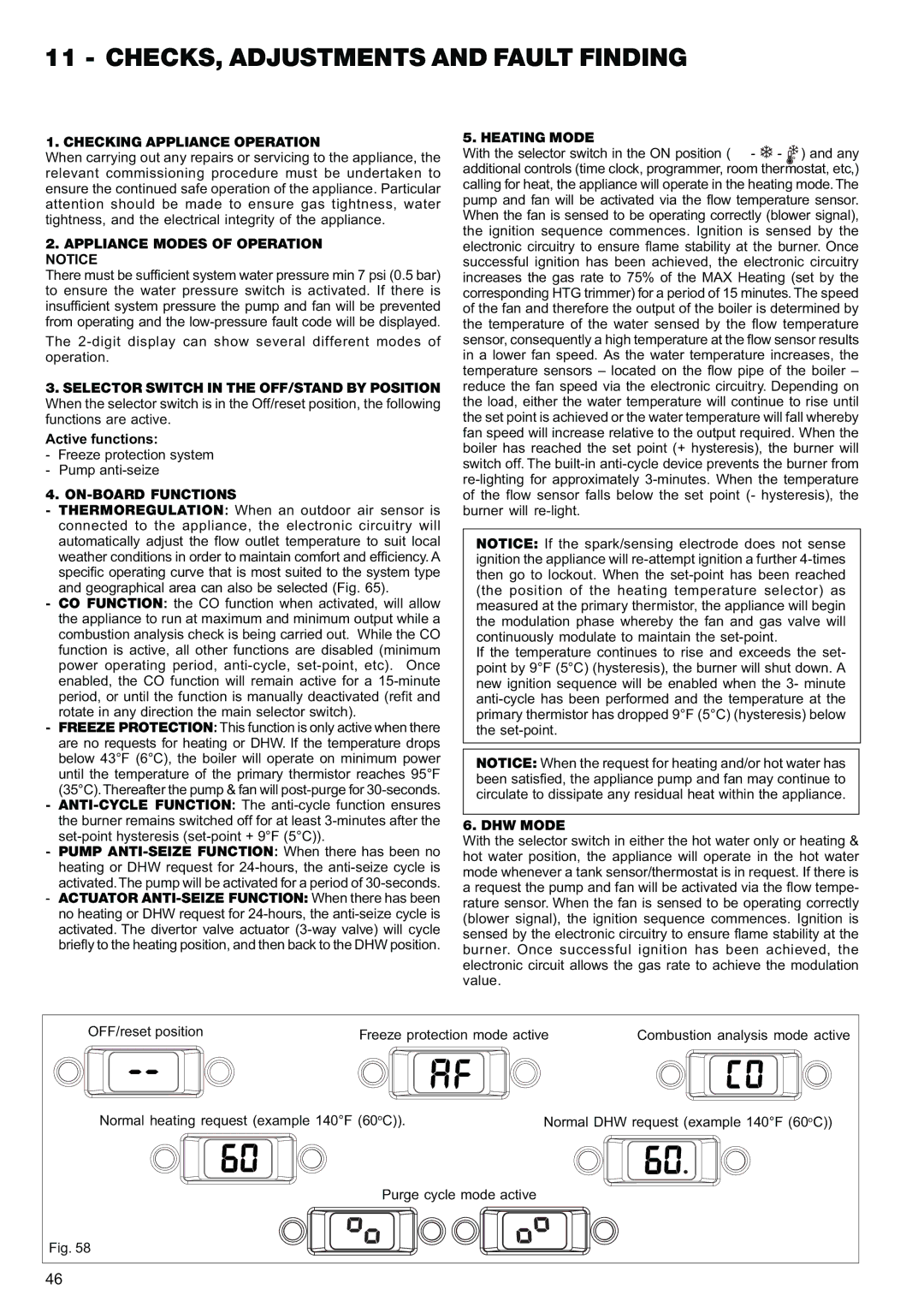 Raypak 85, 120 manual CHECKS, Adjustments and Fault Finding 