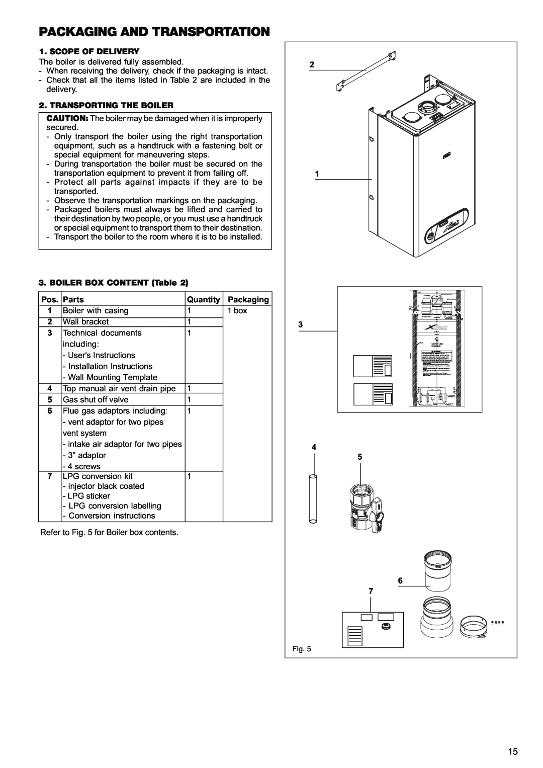 Raypak 120, 85 manual Packaging And Transportation 