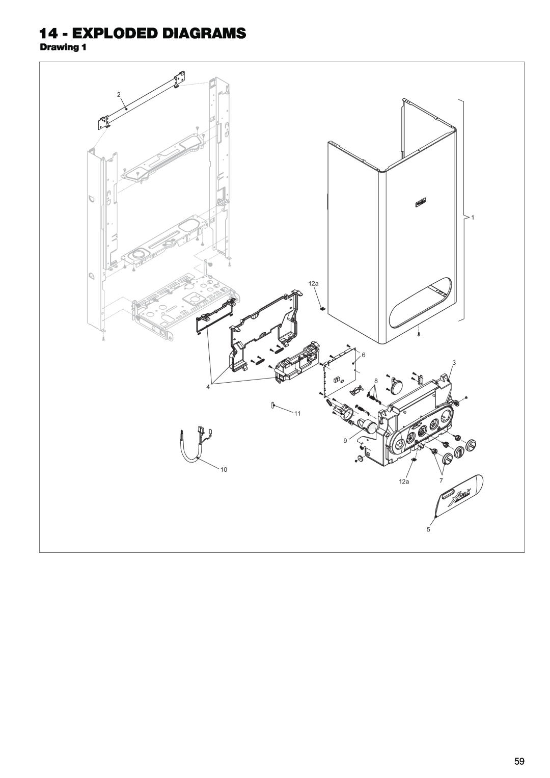 Raypak 120, 85 manual Exploded Diagrams, Drawing 