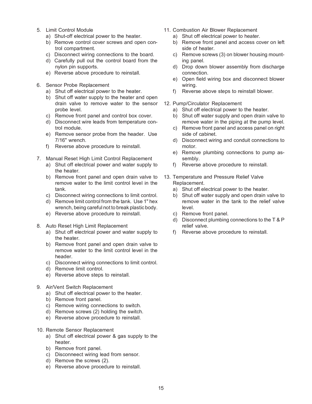 Raypak B-195 installation instructions 