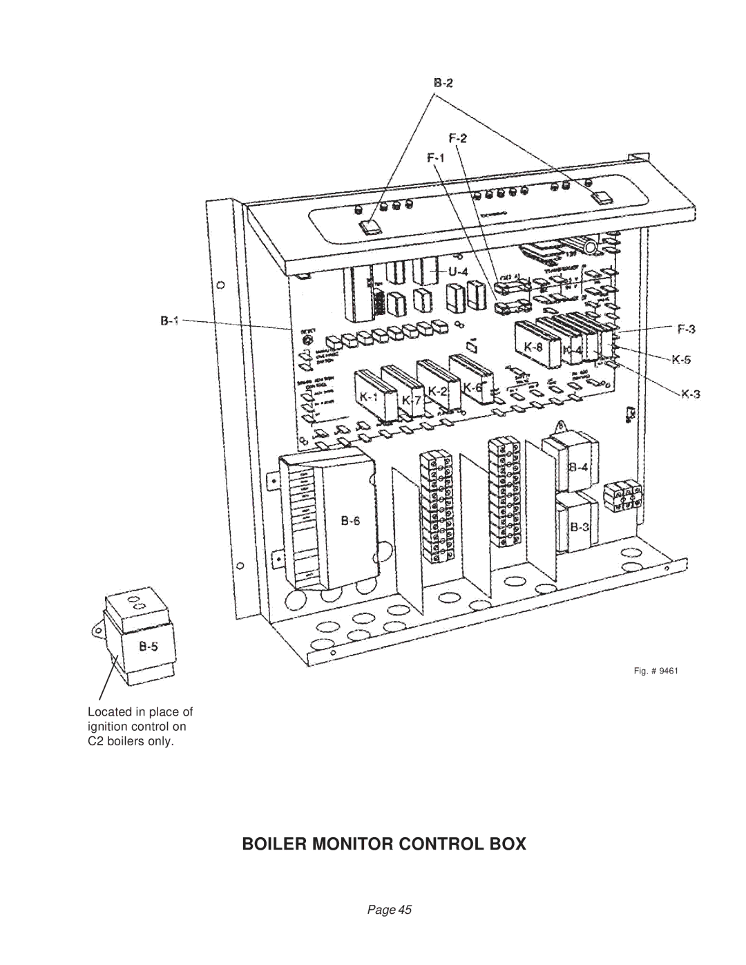 Raypak B6000 manual Boiler Monitor Control BOX, Fig. # 