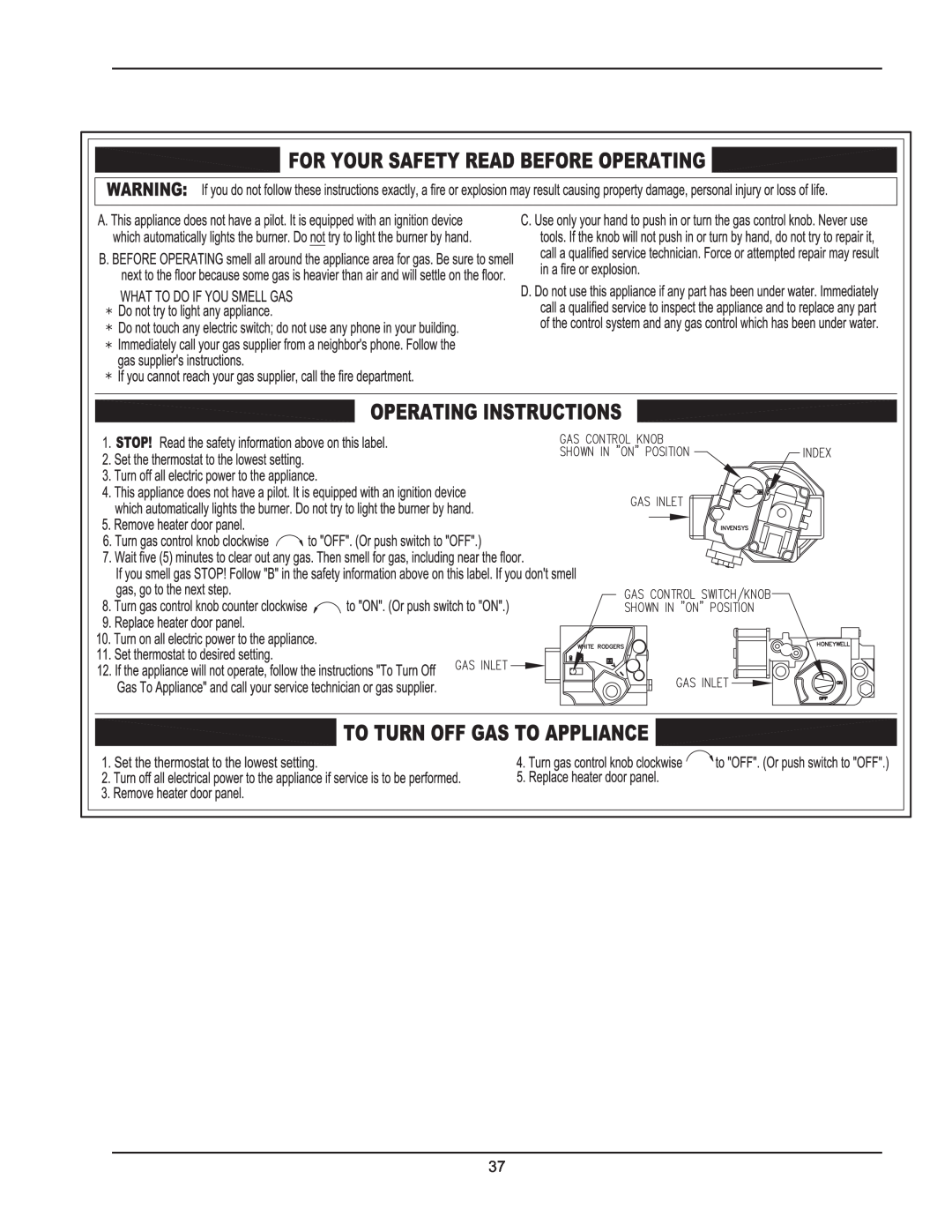 Raypak HD101, HD401 manual 