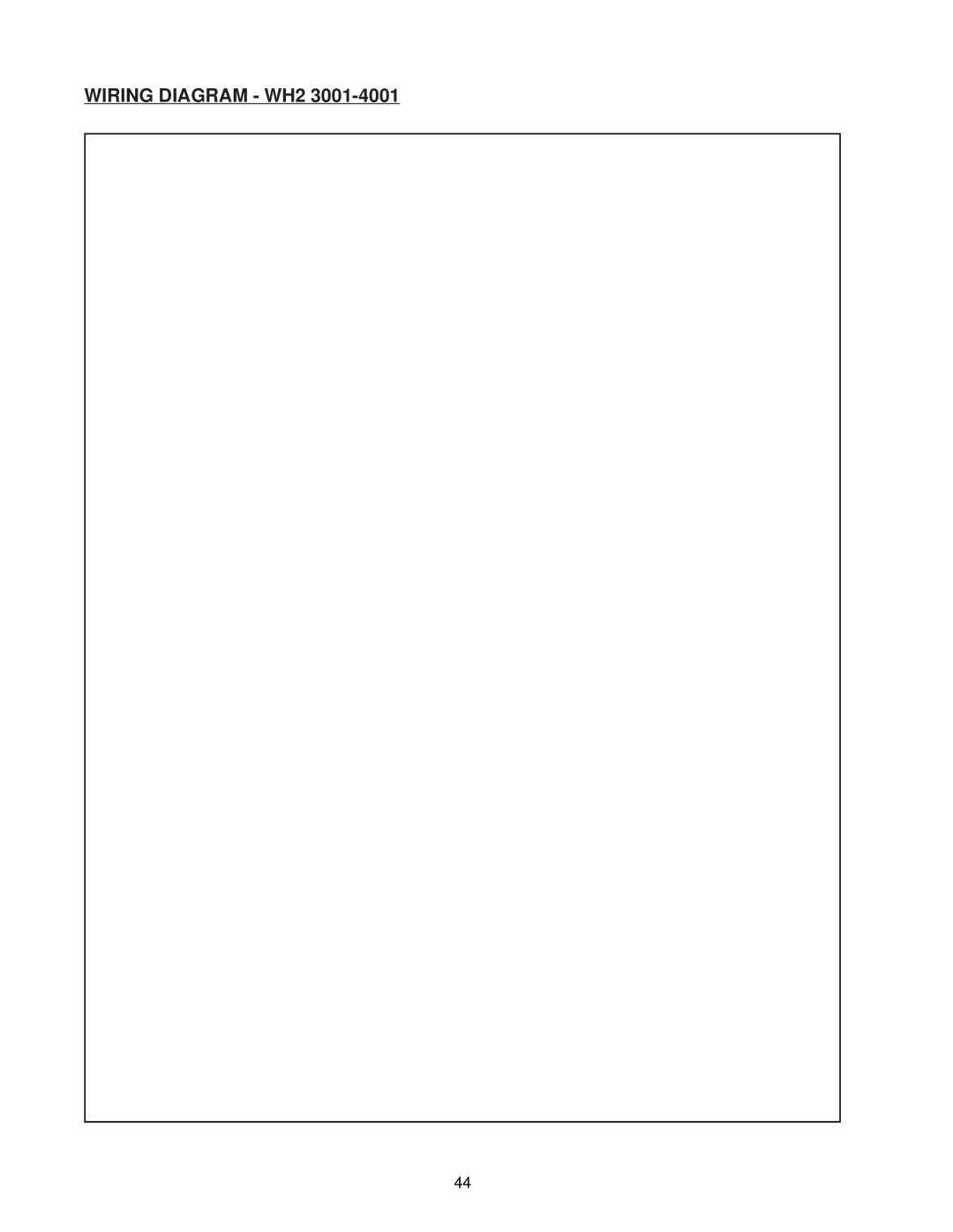 Raypak NH, 0133-4001 WH manual Wiring Diagram WH2 