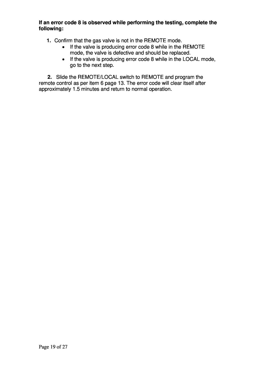 Raypak RFSDV34RFPAU, RFSDV34RFNAU manual Page 19 of 