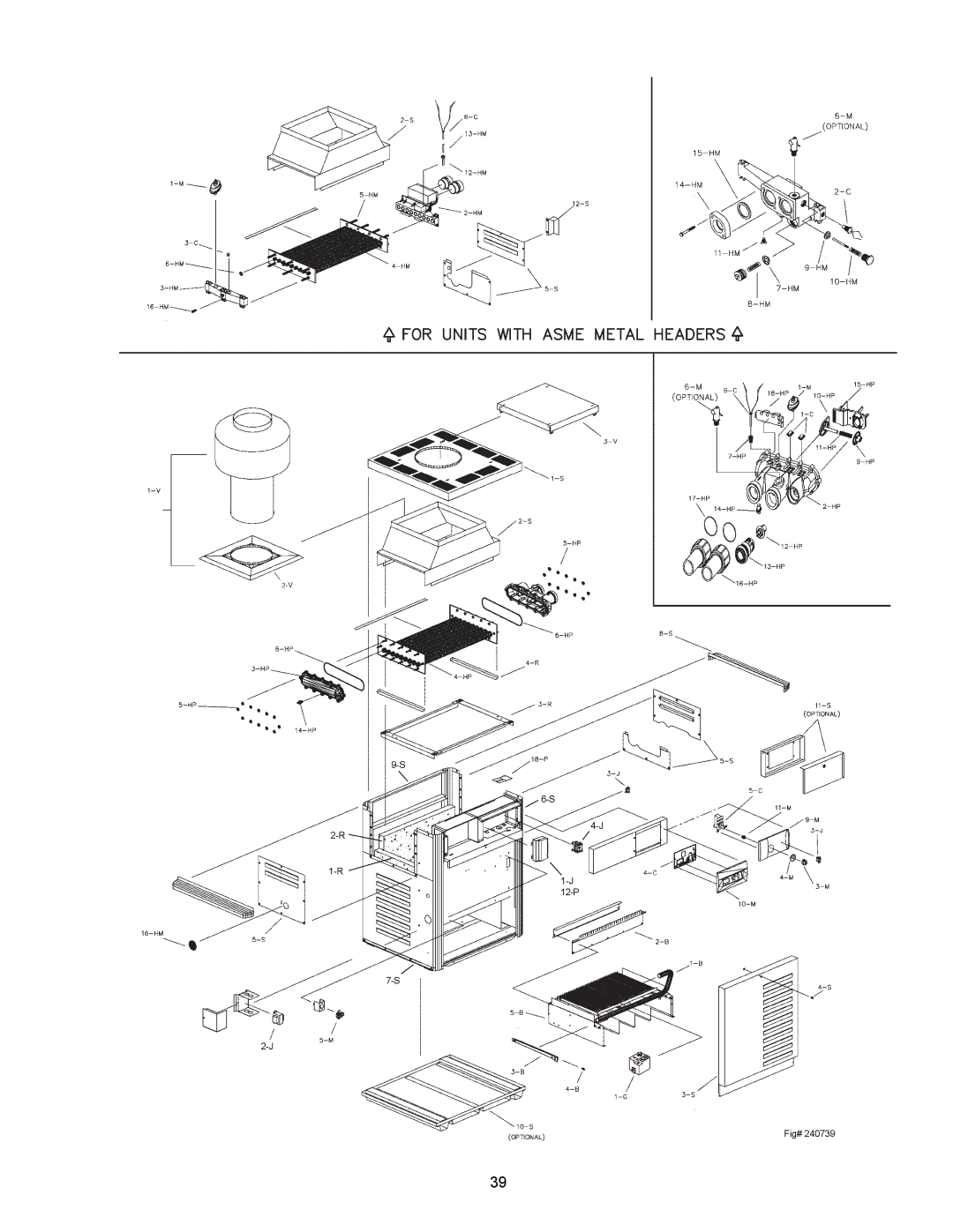 Raypak RP2100, P-R405A, C-R185A operating instructions P Fig# 