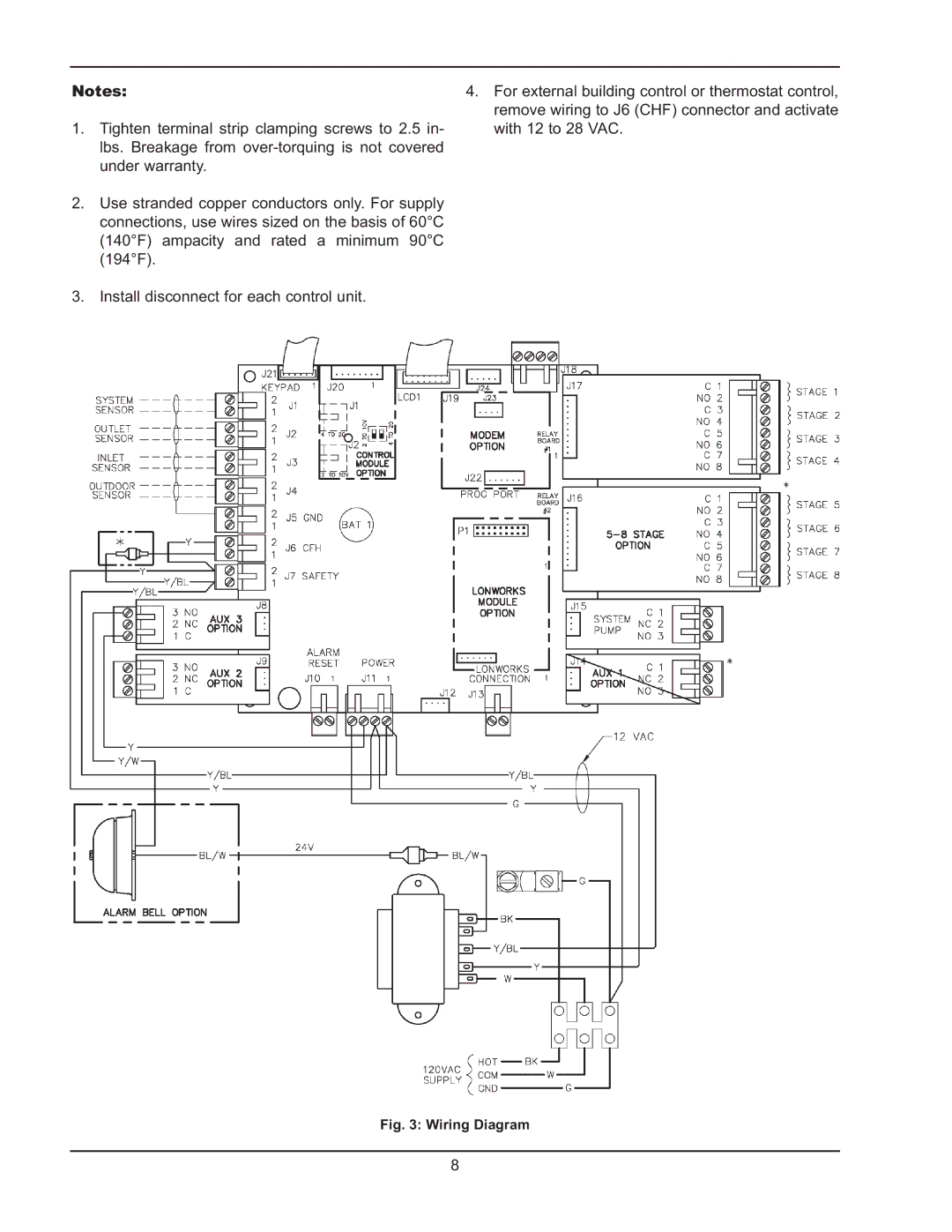 Raypak Y-200 manual Wiring Diagram 