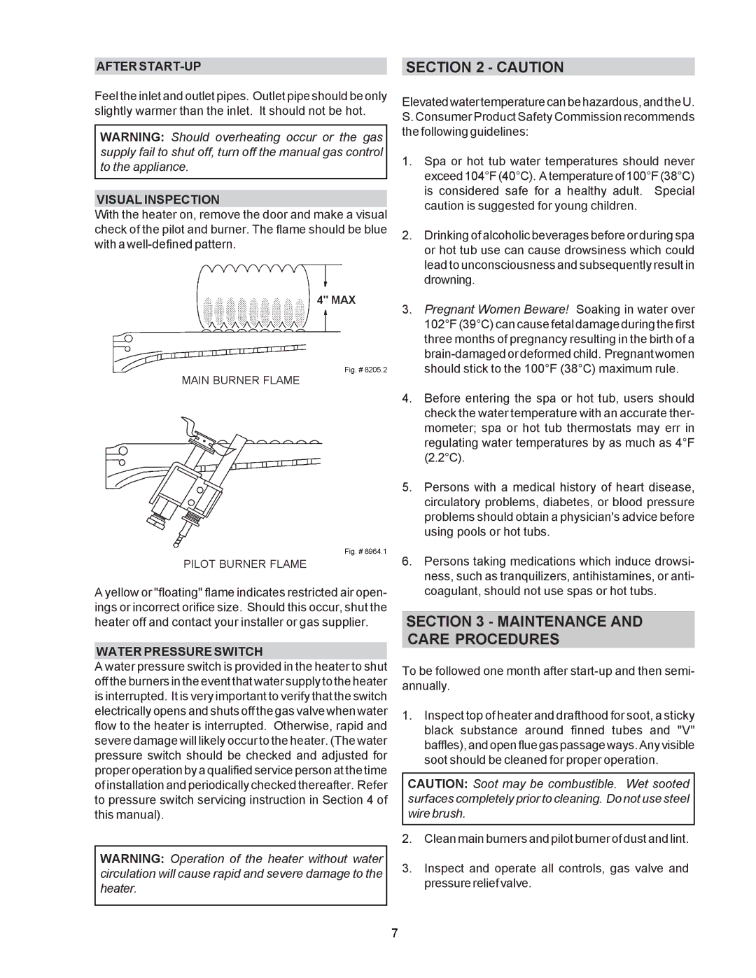 Raypak P-R185B To P-R405B, C-R185B To P-R405B, P-R185BL To P-R405BL, C-R185BL To C-R405BL, RP2100 manual After START-UP 