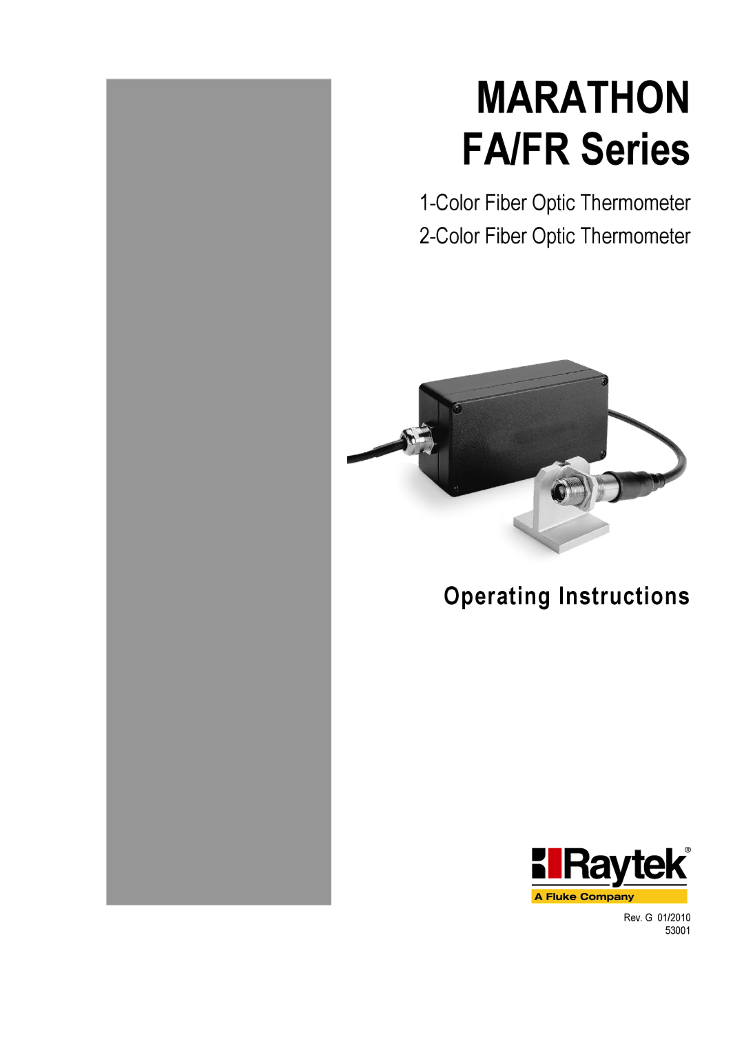 RayTek operating instructions Marathon FA/FR Series 