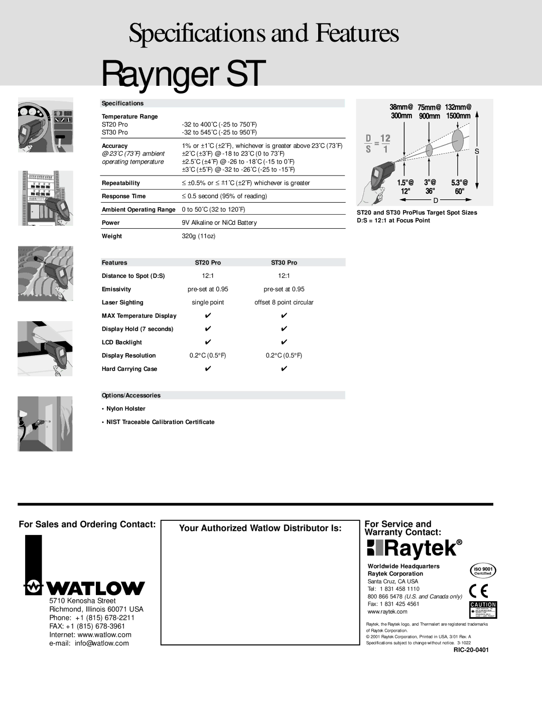 RayTek ST30, ST20 manual RayngerST 