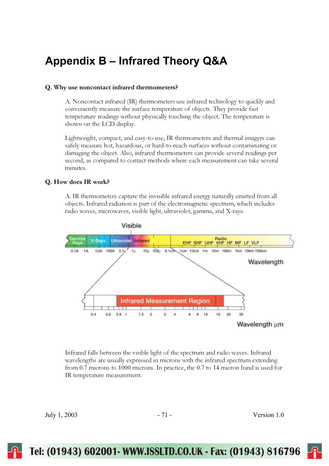 RayTek ThermoView Ti30 Appendix B Infrared Theory Q&A, Why use noncontact infrared thermometers?, How does IR work? 