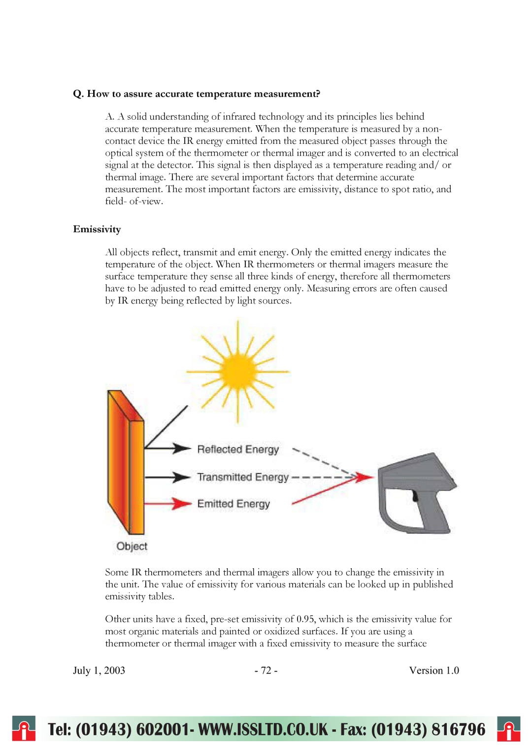 RayTek ThermoView Ti30 user manual How to assure accurate temperature measurement?, Emissivity 