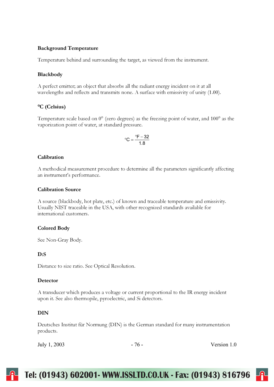 RayTek ThermoView Ti30 user manual Background Temperature, Blackbody, Calibration Source, Colored Body, Detector 