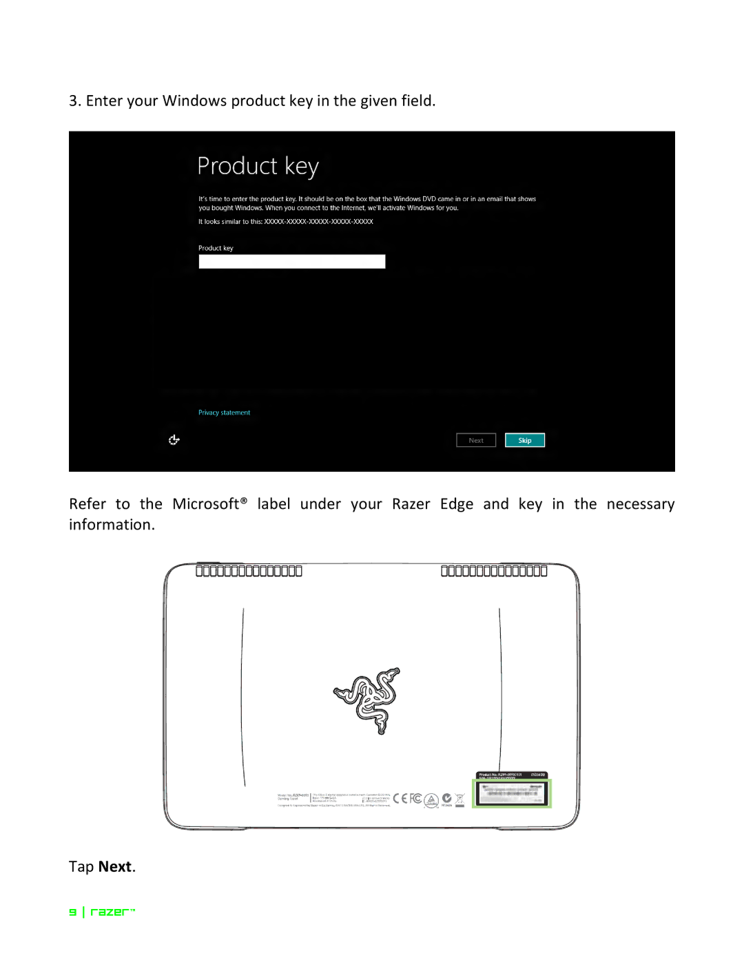 Razer Razer Edge Pro manual 