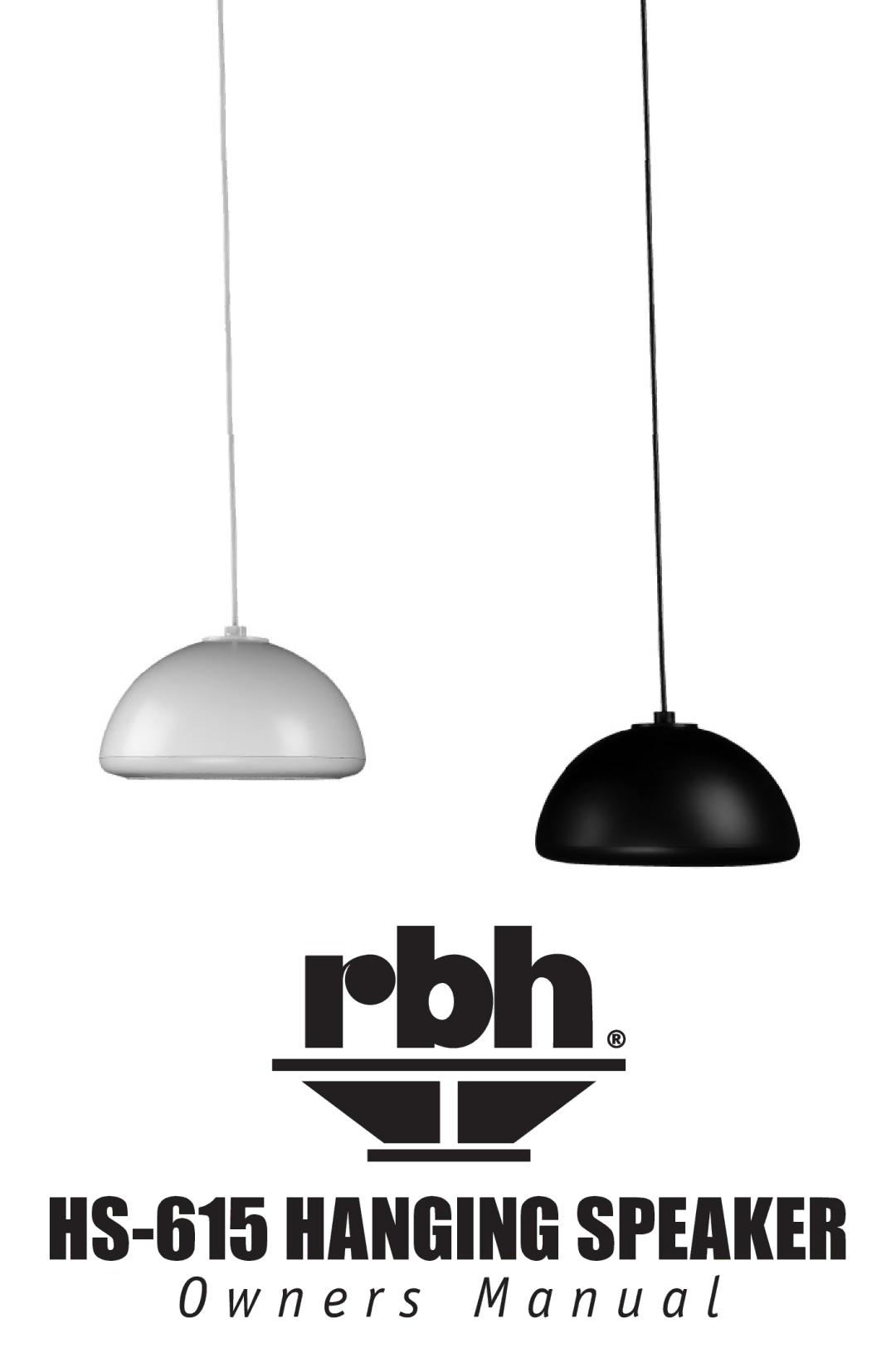 RBH Sound owner manual HS-615 Hanging Speaker 