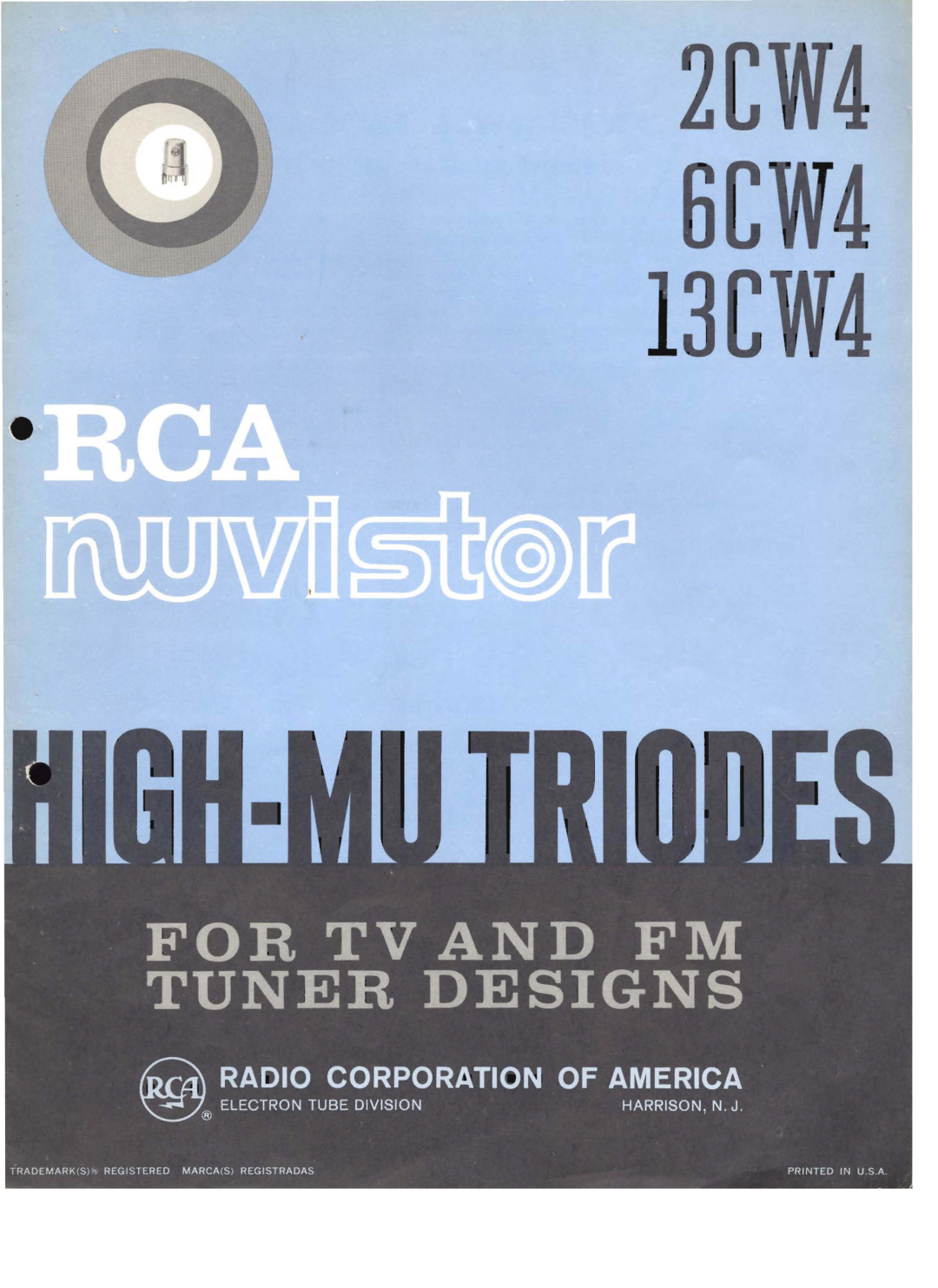 RCA 2CW4, 13CW4, 6CW4 manual 