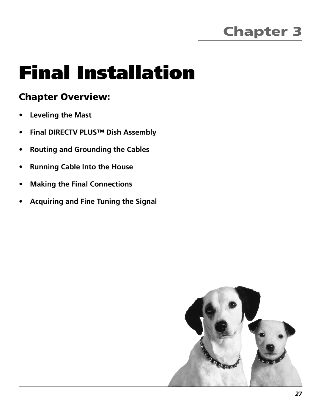 RCA 15407690 manual Final Installation 