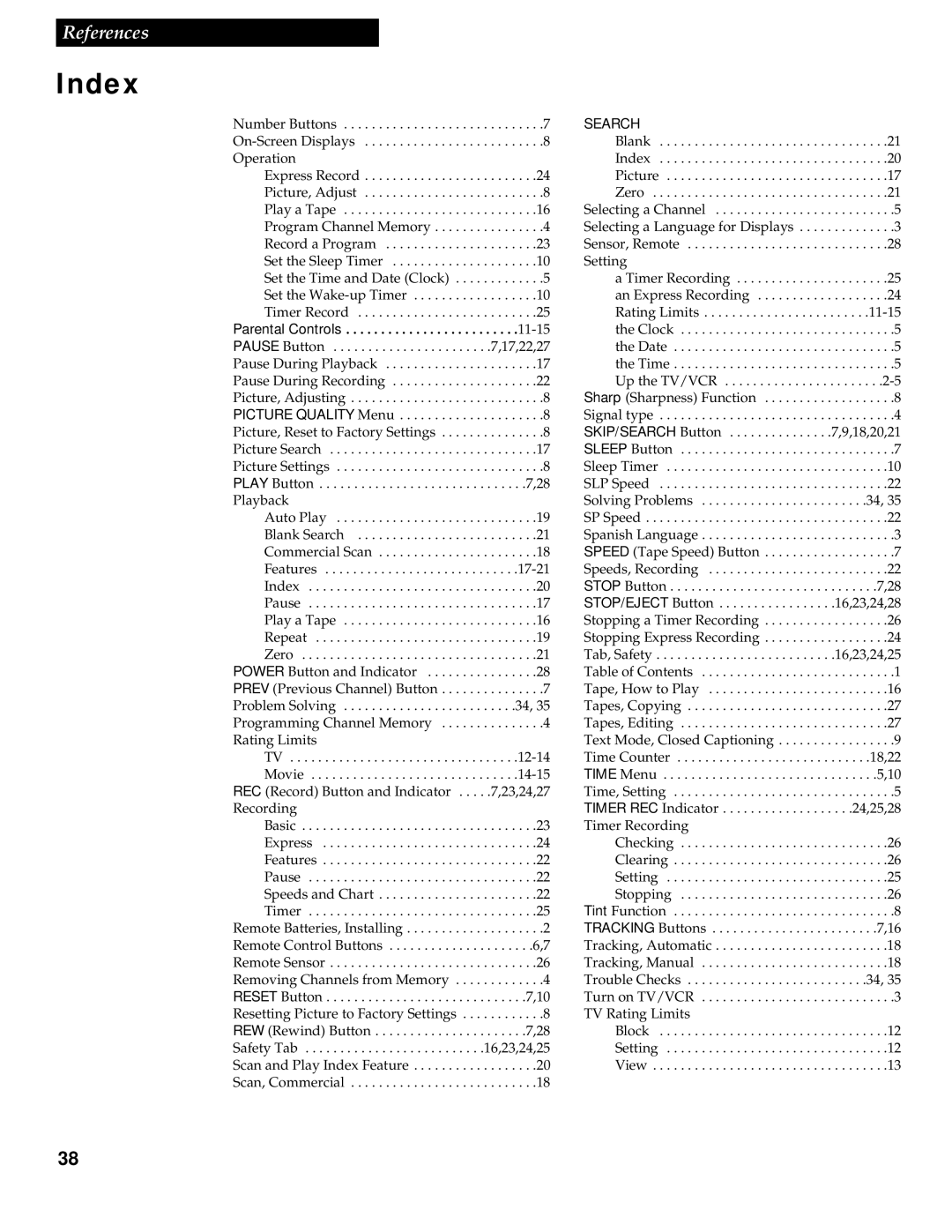 RCA 1543007A manual 11-15, Search 