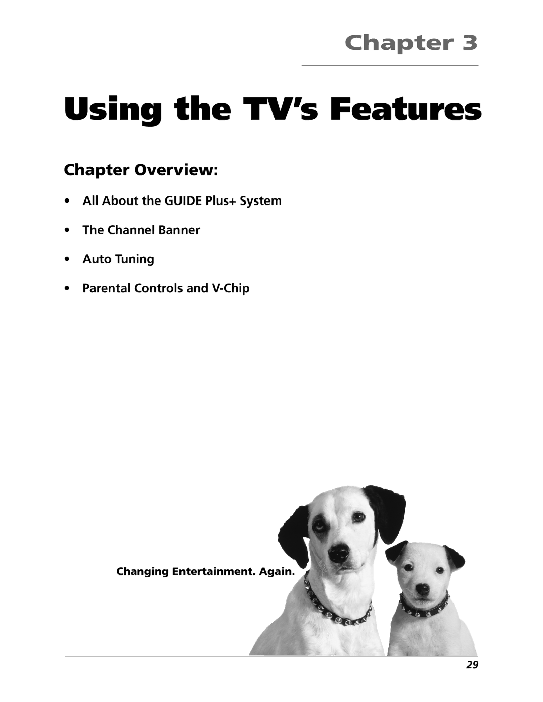 RCA 15634620 manual Using the TV’s Features 