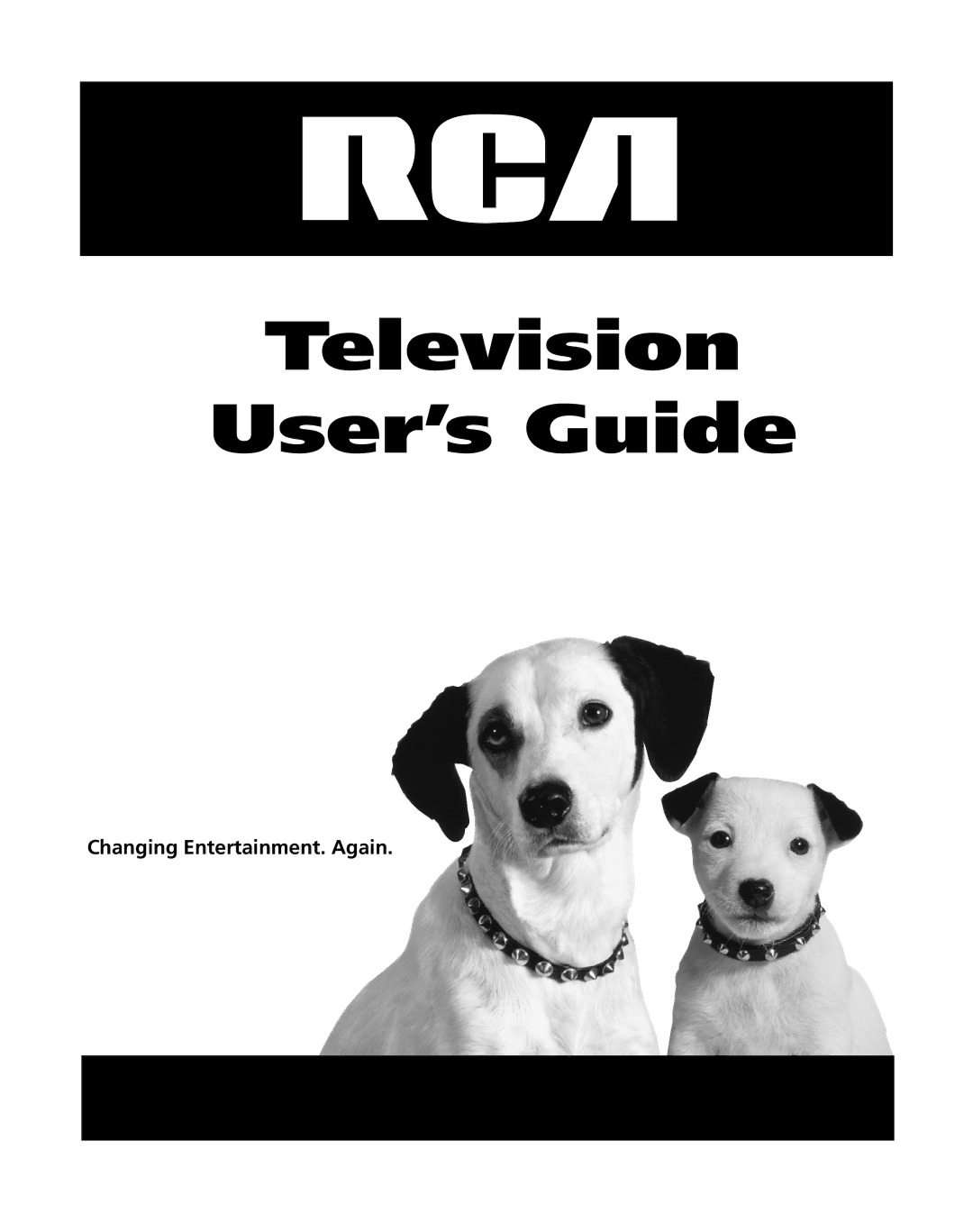 RCA 15956220 manual Television User’s Guide, Changing Entertainment. Again 