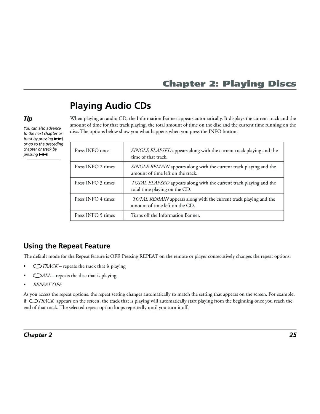 RCA 15L500TD manual Playing Audio CDs 