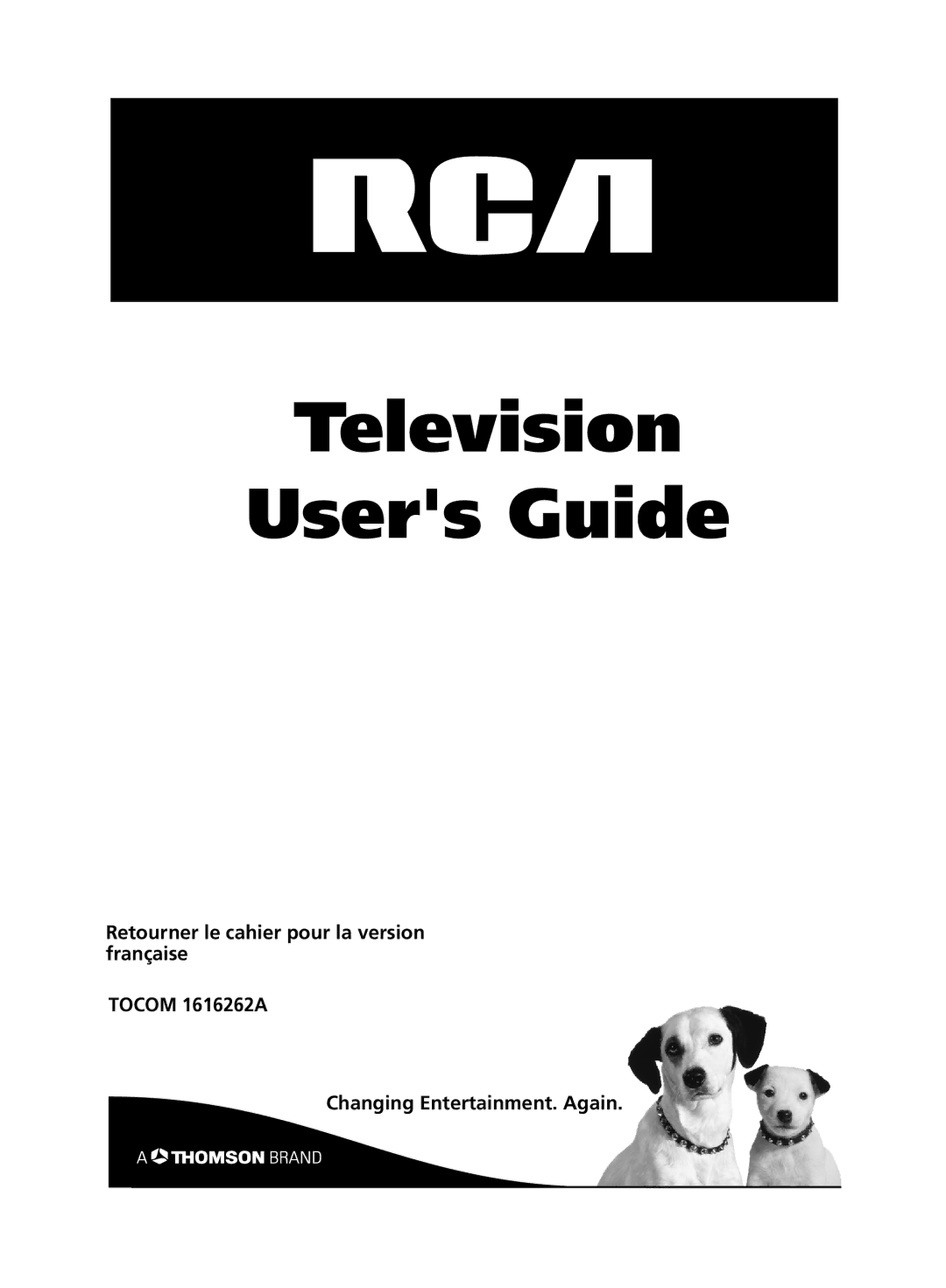 RCA 1616262A manual Television Users Guide 