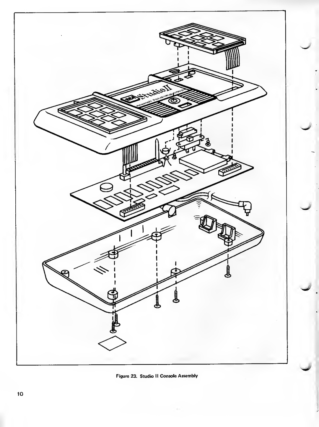 RCA 18V100 service manual Studio II Console Assembly 