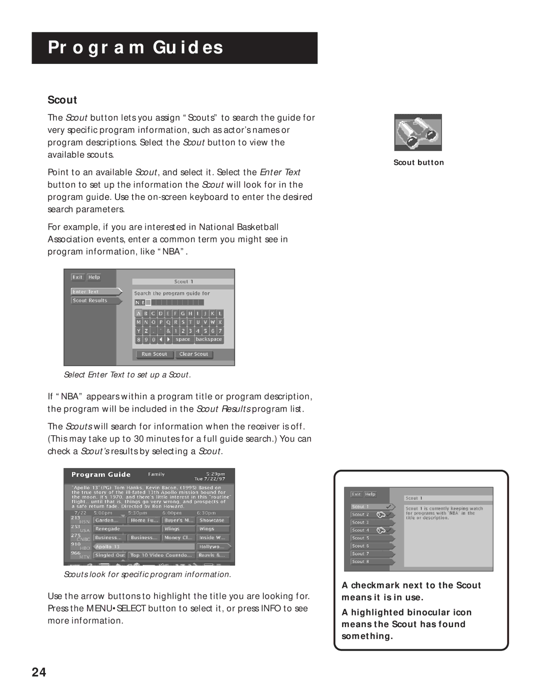 RCA 1998 manual Scout 