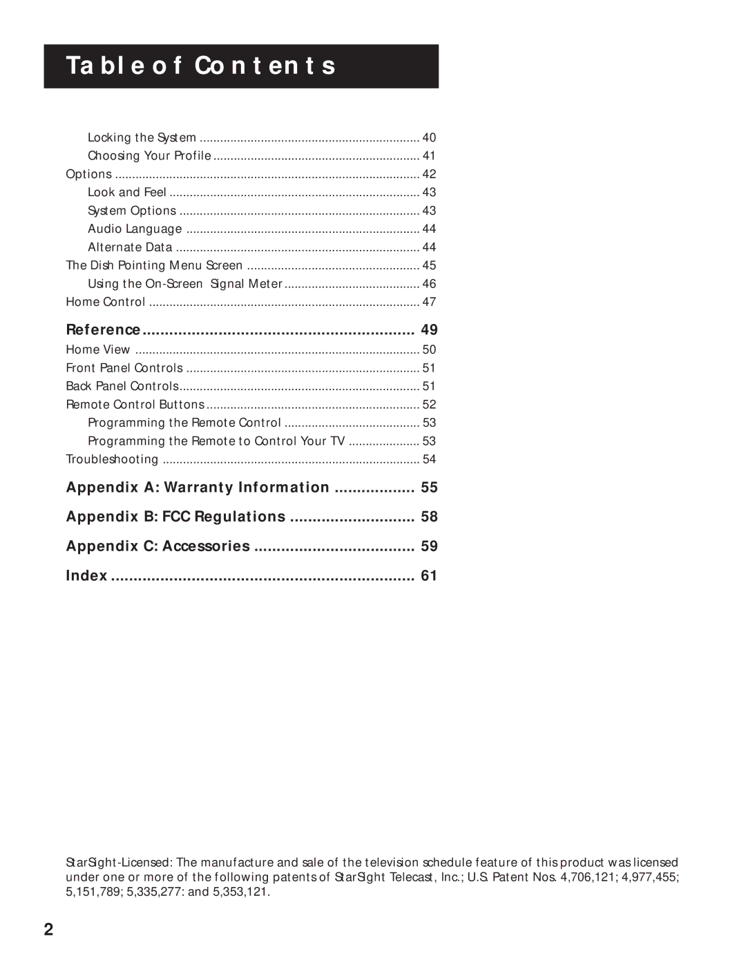 RCA 1998 manual Reference 