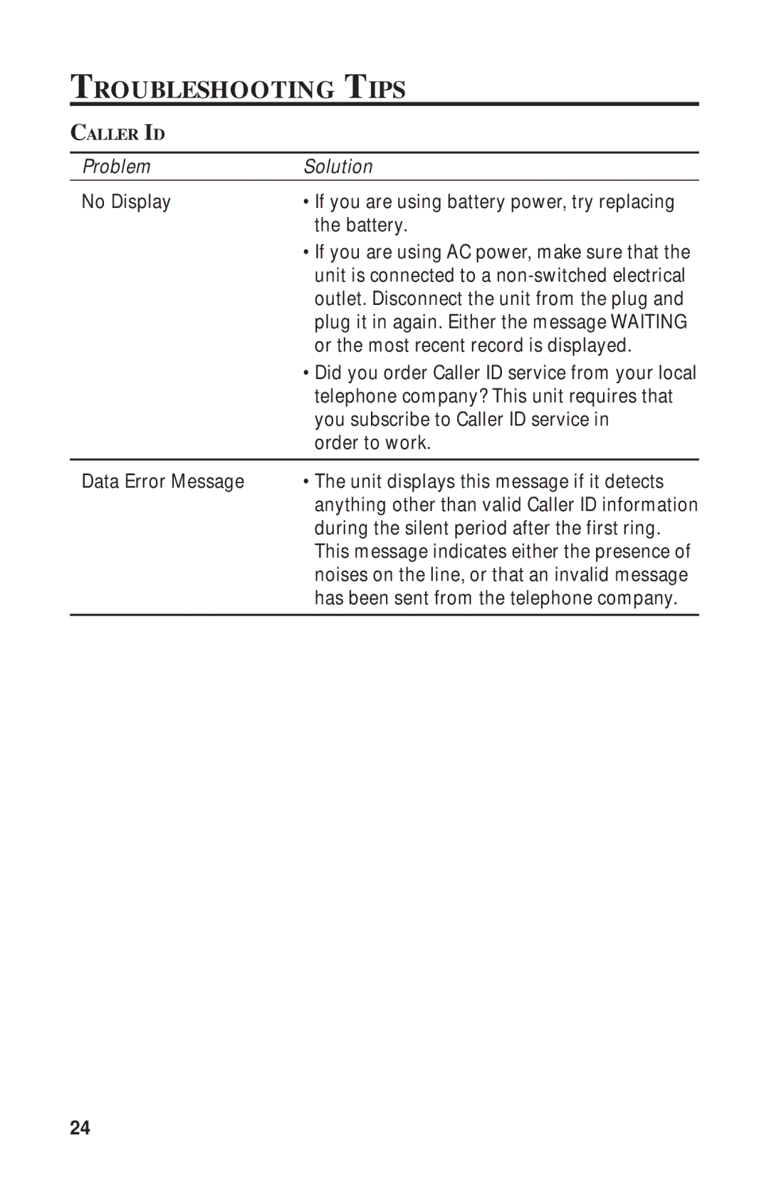 RCA 2-9398 manual Troubleshooting Tips 