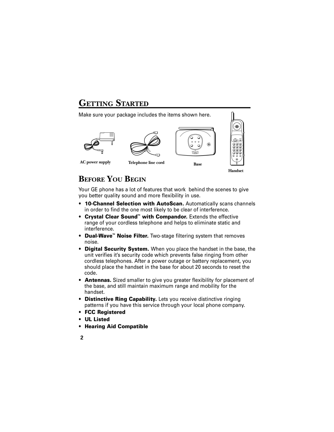 RCA 2-9680 manual Getting Started, Before YOU Begin 