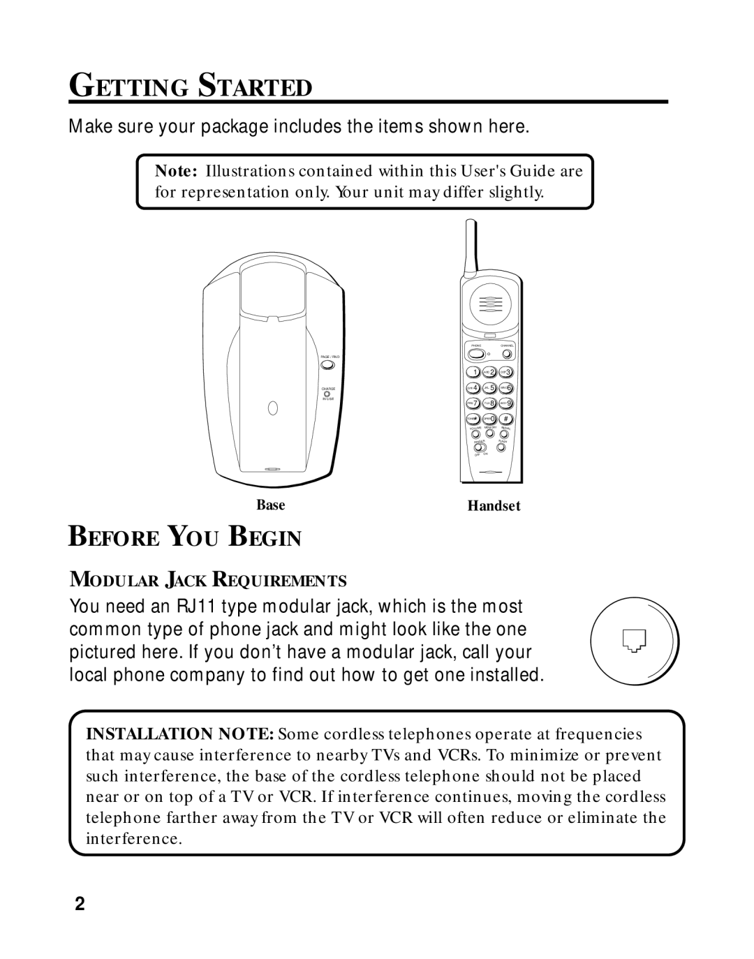 RCA 2-9750/2-9763 manual Getting Started, Before YOU Begin 