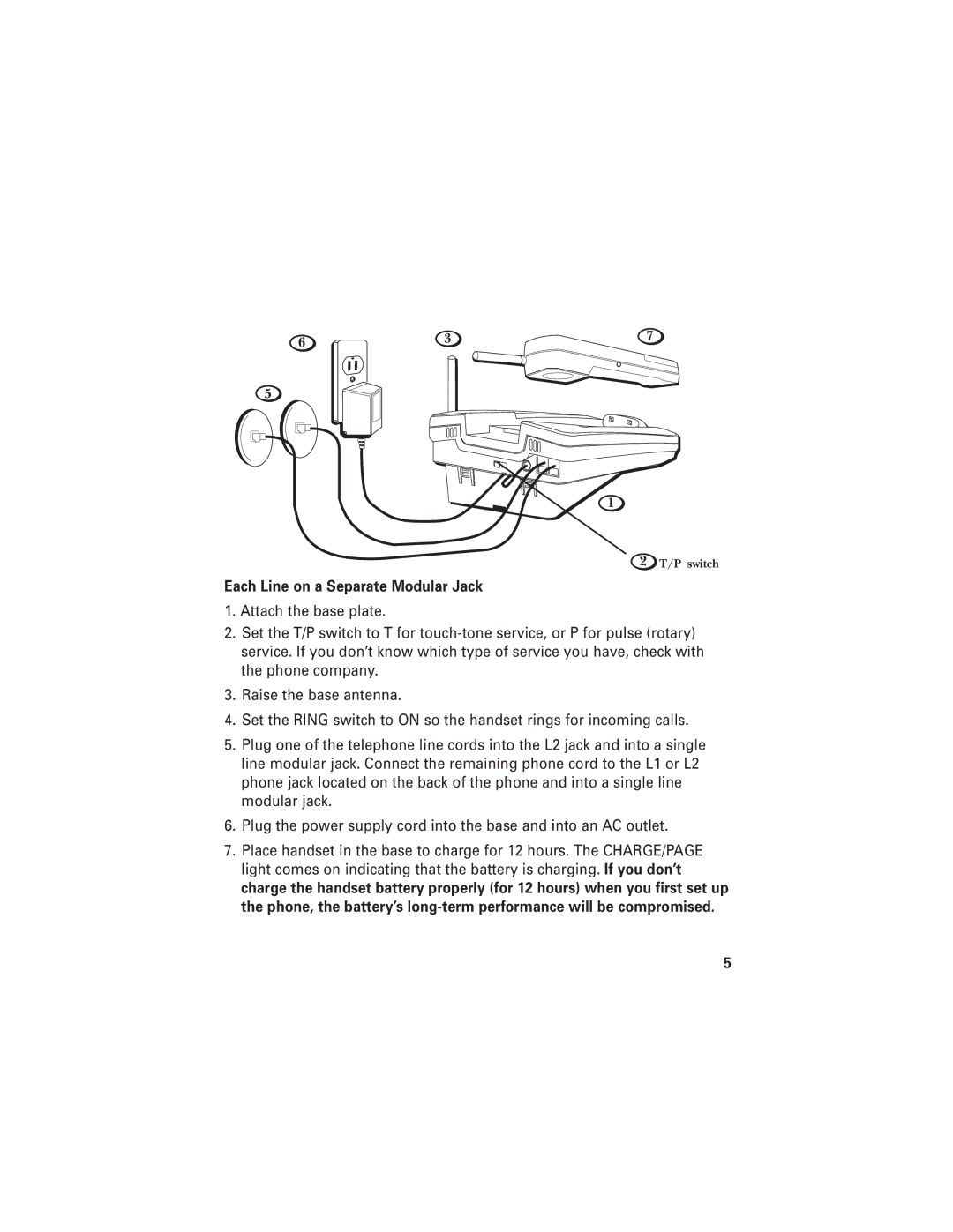 RCA 2-9925 manual Each Line on a Separate Modular Jack 