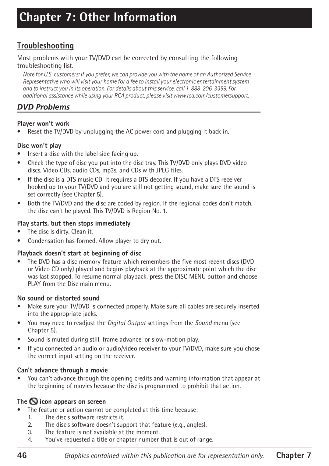 RCA 24F610TD manual Troubleshooting 