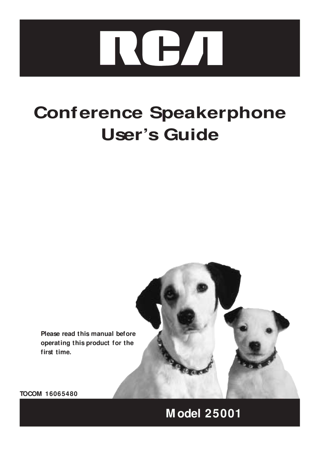 RCA 25001 manual Conference Speakerphone User’s Guide 