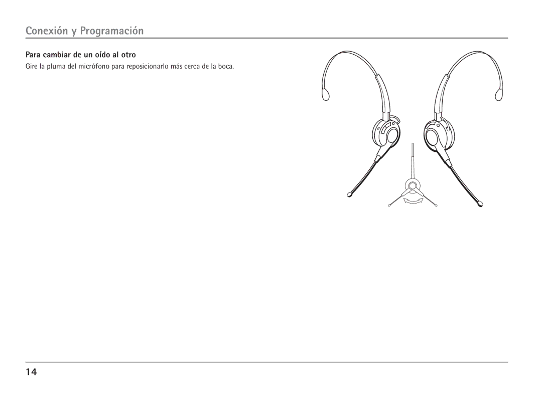 RCA 25110 manual Para cambiar de un oído al otro 