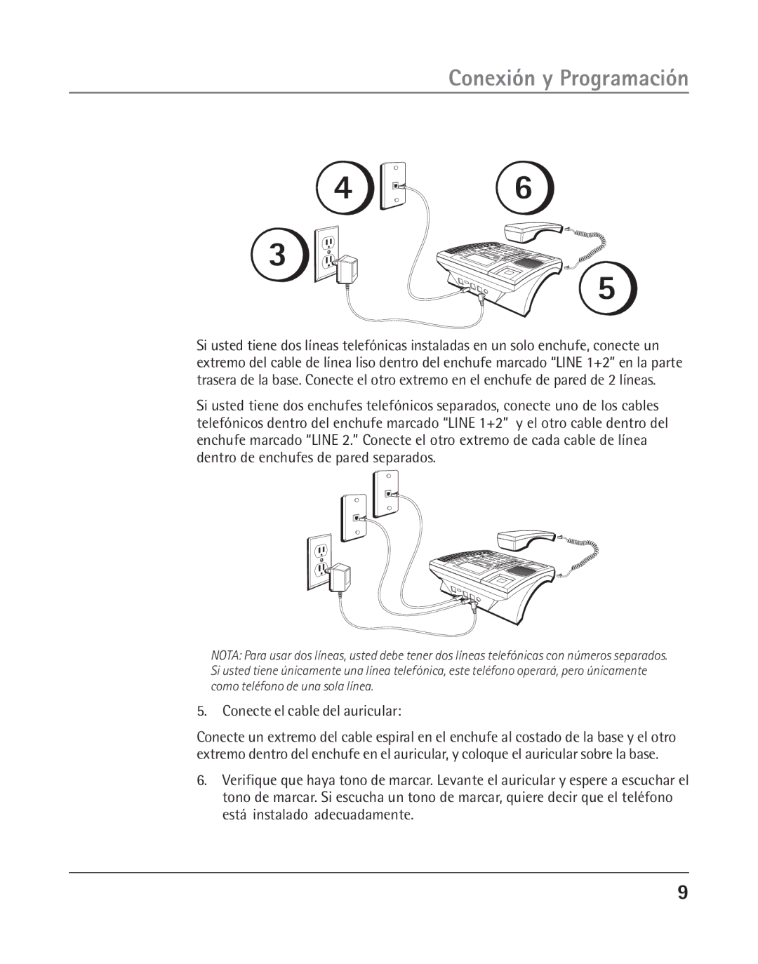 RCA 25202 manual Conecte el cable del auricular 