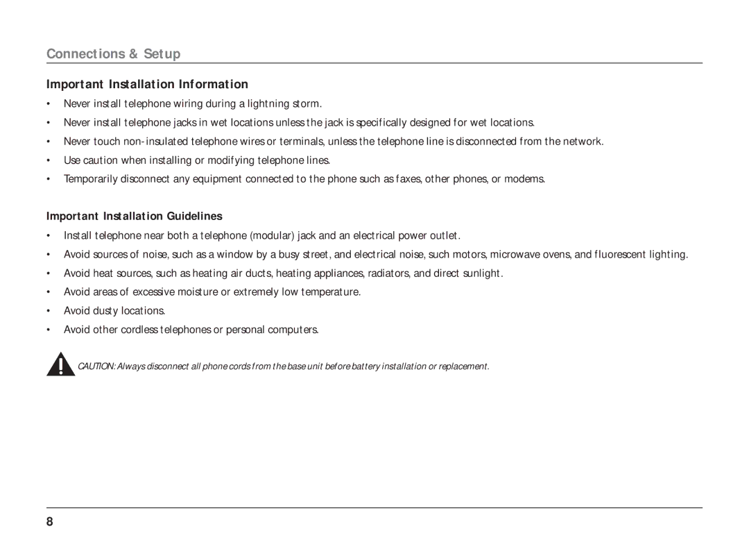 RCA 25403/04 manual Important Installation Information, Important Installation Guidelines 