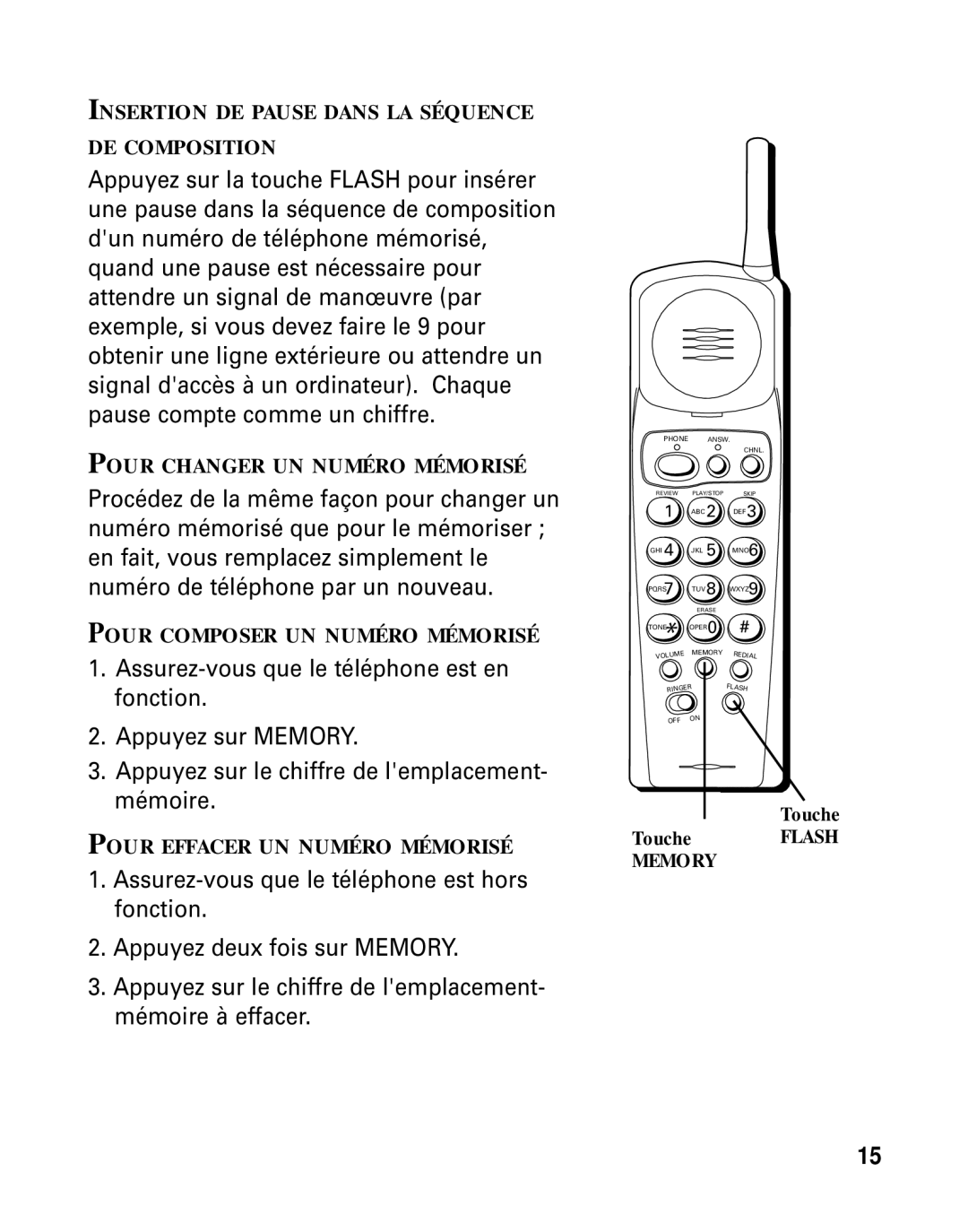 RCA 26790 manual Insertion DE Pause Dans LA Séquence DE Composition 