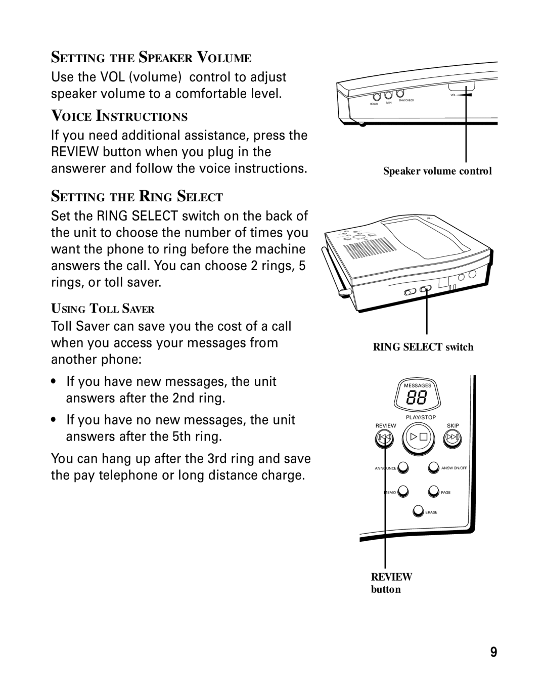 RCA 26790 manual Setting the Speaker Volume 