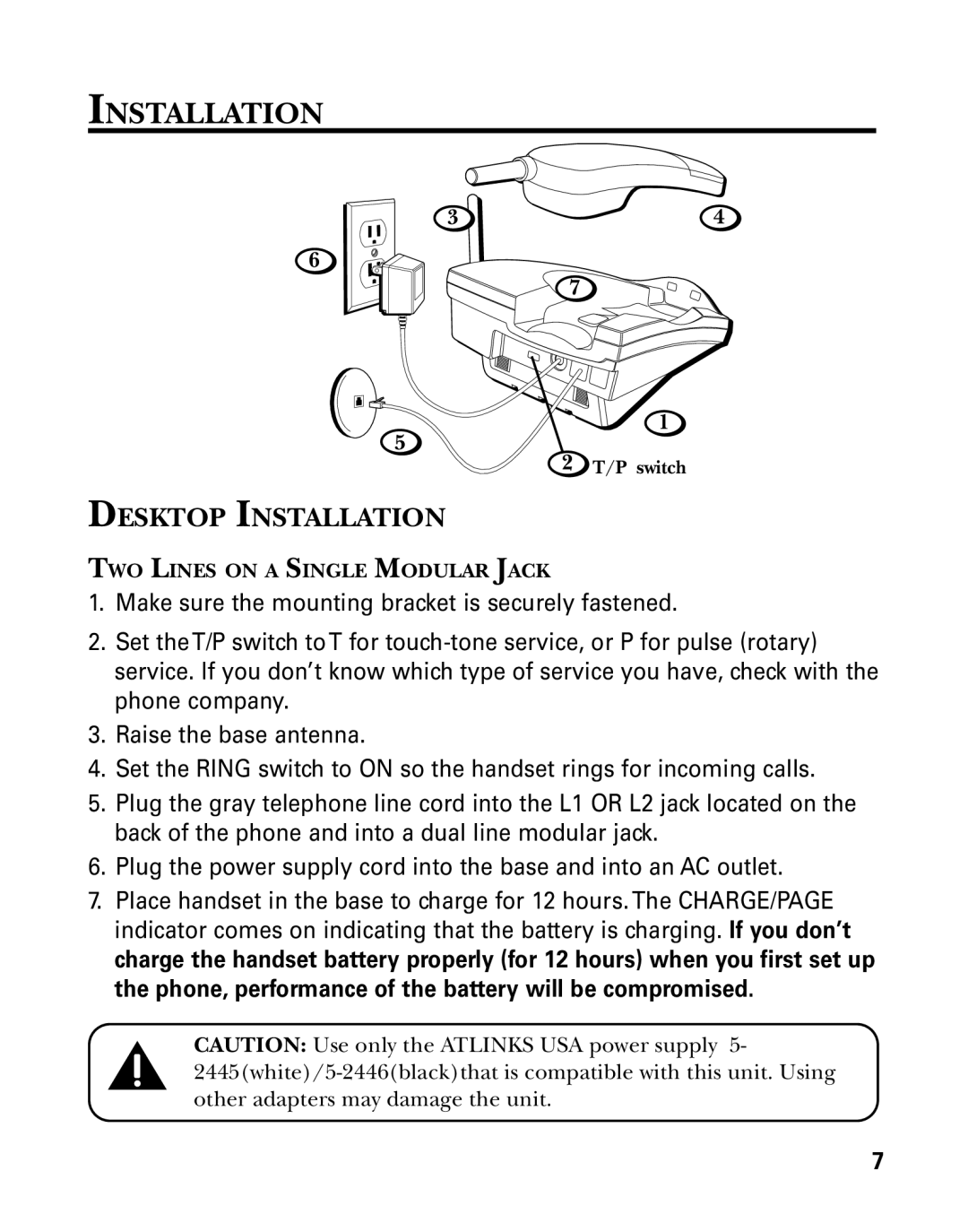 RCA 26925 manual Desktop Installation 