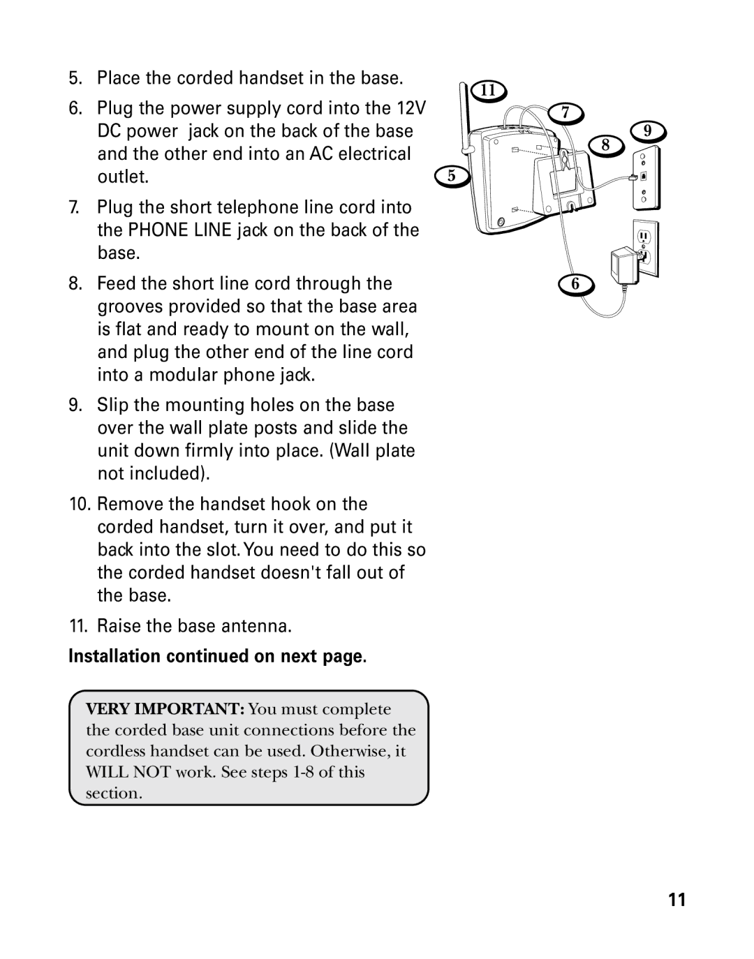 RCA 26958 manual Installation on next 